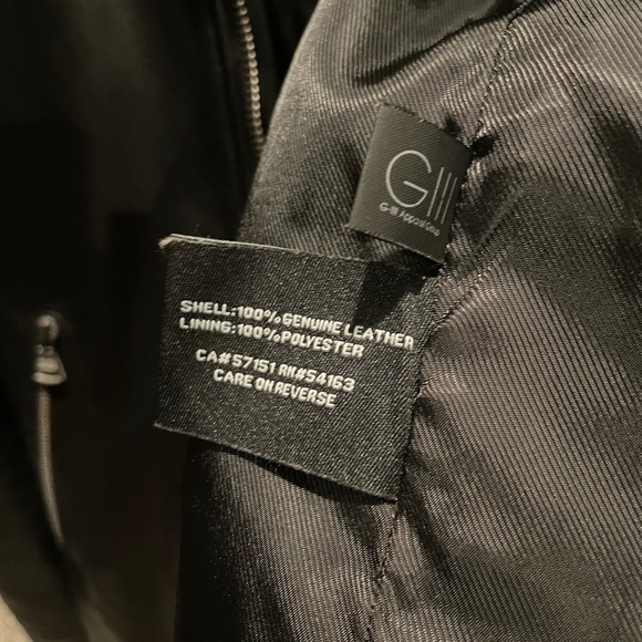 Marc New York Black Genuine Leather Jacket - Picture 4 of 4
